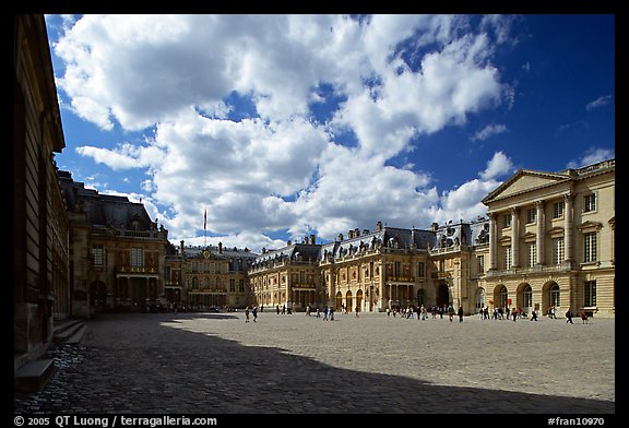 Entrance court of the Versailles Palace. France