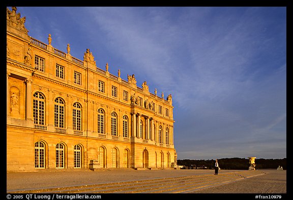 Palais de Versailles, sunset. France
