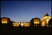 Versailles Palace at night. France ( color)