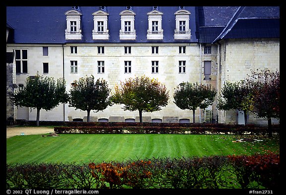 Abbaye de Frontevrault (Abbey of Frontevrault). Loire Valley, France (color)
