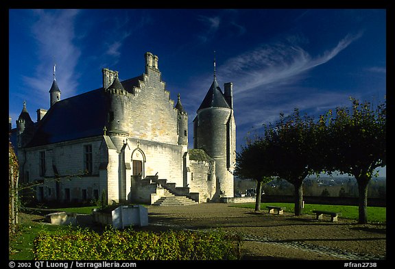 Loches palace. Loire Valley, France (color)