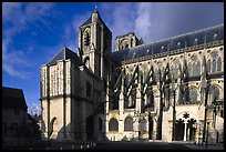 Saint-Etienne Cathedral. Bourges, Berry, France (color)