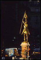 Statue of Joan of Arc on the place des Victoires. Paris, France ( color)