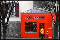 Red Cordonnnerie store. Paris, France ( color)