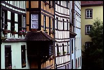 Half-timbered houses. Strasbourg, Alsace, France ( color)