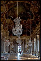 Gallerie des glaces room, Versailles Palace. France ( color)