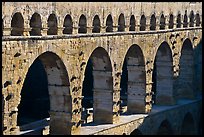 Upper and middle levels of Pont du Gard. France ( color)
