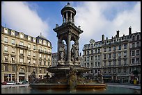 Place des Jacobins. Lyon, France (color)