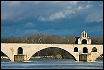 St Benezet Bridge (Pont d'Avignon). Avignon, Provence, France ( color)
