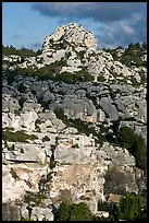 Limestone outcrops, Les Baux-de-Provence. Provence, France ( color)