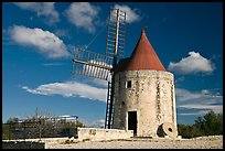 Alphonse Daudet windmill, Fontvielle. Provence, France (color)