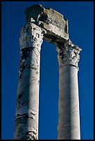 Ruined columns of the antique theatre. Arles, Provence, France