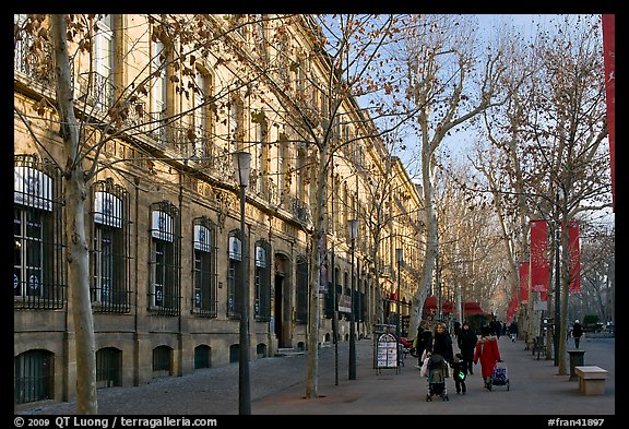 Cours Mirabeau. Aix-en-Provence, France (color)