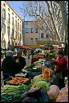 Vegetable market. Aix-en-Provence, France (color)