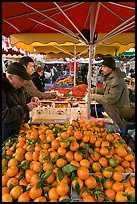 Fruit stall, place Richelme open-air market. Aix-en-Provence, France (color)