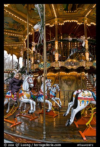 Old carousel. Avignon, Provence, France