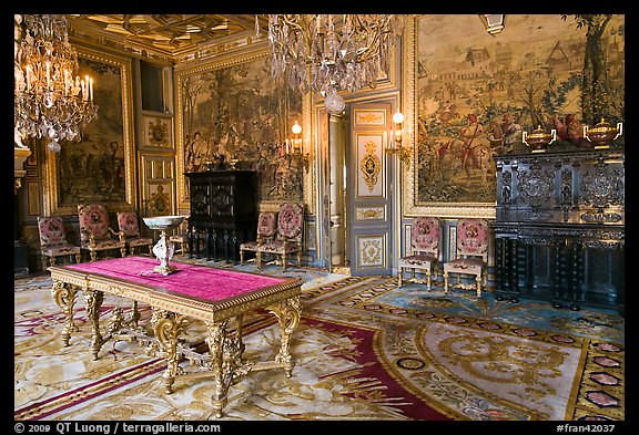 Salon Francois 1er, Fontainebleau Palace. France