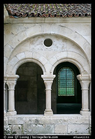 Arches, common room, Fontenay Abbey. Burgundy, France