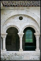 Arches, common room, Fontenay Abbey. Burgundy, France (color)