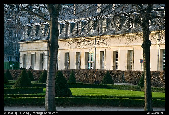 Gardens and buildings of Les Invalides. Paris, France