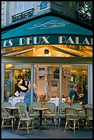 Cafe at dusk. Paris, France ( color)