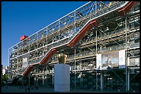 Centre George Pompidou (Beaubourg) in postmodern style. Paris, France ( color)