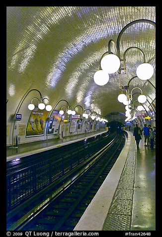 Glistening metro station. Paris, France (color)