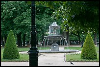 Cortot Fountain in park, place des Vosges. Paris, France ( color)