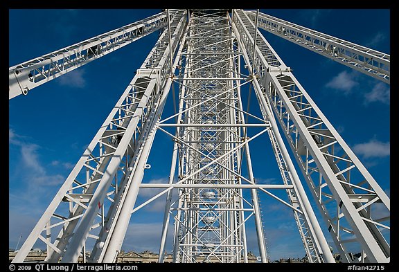 Ferris Wheel (grande roue) structure. Paris, France (color)