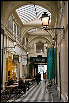 Covered passage between streets. Paris, France (color)