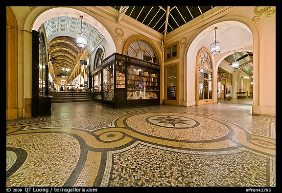 Galleries and store, passage Vivienne. Paris, France (color)