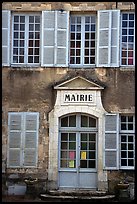 Mairie (town hall) of Vezelay. Burgundy, France (color)