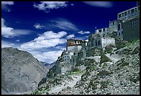 Perched monastary, Ladakh, Jammu and Kashmir. India (color)