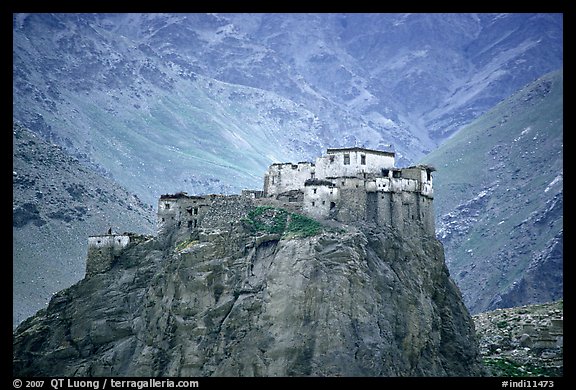 Bardan monastery, Zanskar, Jammu and Kashmir. India (color)