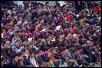 Crowd watching a performance, Keylong, Himachal Pradesh. India ( color)