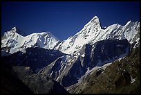 Snowy peaks, Himachal Pradesh. India (color)