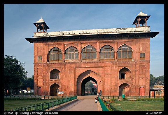 Naubat Khana (Drum house), Red Fort. New Delhi, India (color)