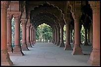 Diwan-i-Am (Hall of public audiences), Red Fort. New Delhi, India (color)