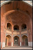 Entrance to main mausoleum, Humayun's tomb. New Delhi, India ( color)