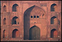 Detail of Jama Masjid East Gate. New Delhi, India