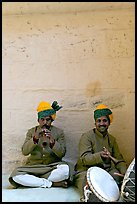 Musicians, Mehrangarh Fort. Jodhpur, Rajasthan, India ( color)