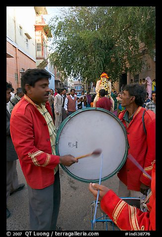 Musicians at wedding. Jodhpur, Rajasthan, India