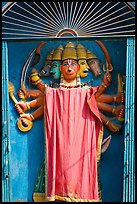 Multi-headed Hindu deity. Varanasi, Uttar Pradesh, India ( color)