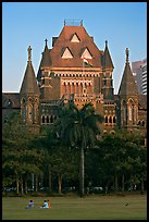 Oval Maiden and High Court. Mumbai, Maharashtra, India ( color)