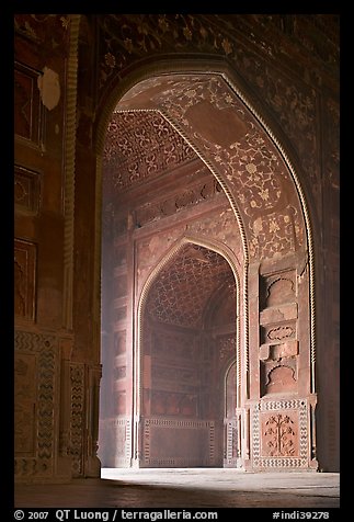 Arches in Jawab, Taj Mahal. Agra, Uttar Pradesh, India