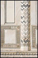 Geometrical motifs, Taj Mahal. Agra, Uttar Pradesh, India (color)