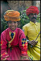 Man and boy. Agra, Uttar Pradesh, India (color)