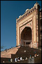 Buland Darwaza (Victory Gate), Asia's largest, Dargah mosque. Fatehpur Sikri, Uttar Pradesh, India ( color)