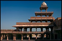 Panch Mahal. Fatehpur Sikri, Uttar Pradesh, India (color)