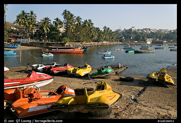 Jetboats, Dona Paula harbor. Goa, India